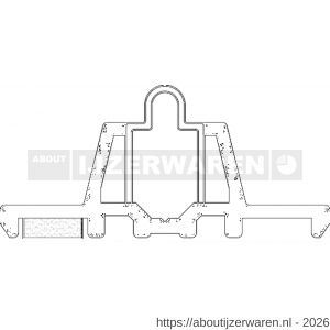 Ellen ondergeleiderail hefschuifdeur onderrail AORP 895/RVS 300 cm - W51010283 - afbeelding 2