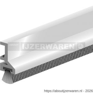 Ellen opbouw tochtprofiel met borstel aluminium ATS-B 230 cm - W51010255 - afbeelding 1