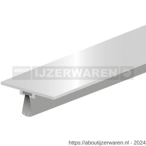 Ellen tochtprofiel dorpelprofiel met borstel aluminium DBS-100 cm onzichtbaar - W51010102 - afbeelding 1