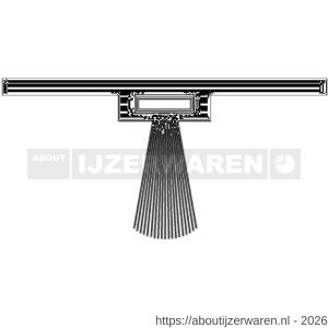 Ellen dorpelprofiel met borstel aluminium DBS 300 cm - W51010103 - afbeelding 3