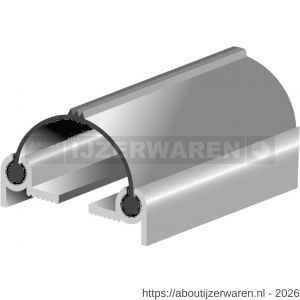 Ellen deurnaaldprofiel DNP aluminium 224 cm - W51010286 - afbeelding 1