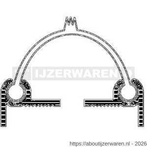 Ellen deurnaaldprofiel DNP aluminium 224 cm - W51010286 - afbeelding 2