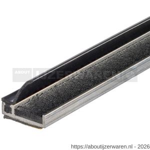 Ellen inbouwprofiel tochtband aluminium voor 6 mm afbouwspeling AIB 3N XL Fire zelfklevend 300 cm - W51010402 - afbeelding 1