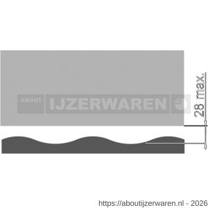 Ellen Matic valdorpel geluidsdempend aluminium Optimal Seal 62,8 cm - W51010316 - afbeelding 4
