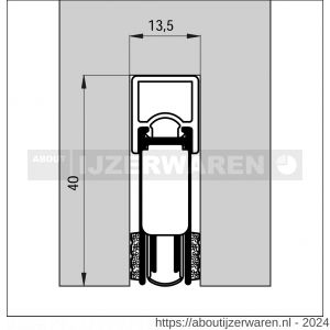 Ellen automatische valdorpel aluminium EM Ellen Matic Slim adapterset - W51010335 - afbeelding 2