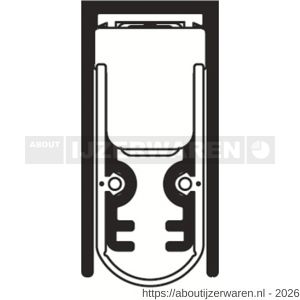 Ellen Matic valdorpel geluidsdempend aluminium Soundproof 62,8 cm - W51010392 - afbeelding 4