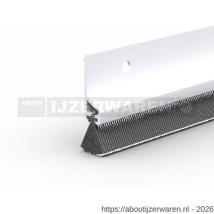 Ellen dorpelprofiel met borstel kunststof Deco wit 100 cm - W51010357 - afbeelding 1