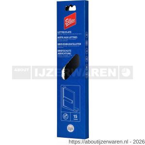 Ellen brievenbusafsluiter tochtklep Letter Plate Lid aluminium zwart - W51010419 - afbeelding 2