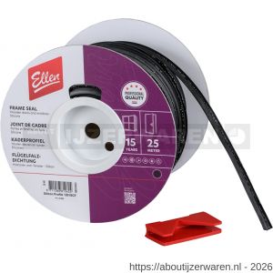 Ellen rondgaande dichting kunststof Silicon Profile 1201 SCF 25 meter - W51010345 - afbeelding 3