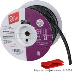 Ellen rondgaande dichting kunststof Silicon Profile 1501 SCF 25 meter - W51010346 - afbeelding 2