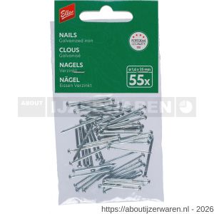 Ellen tochtstripnagel gegalvaniseerd 1.6x25 mm set 55 stuks - W51010343 - afbeelding 2