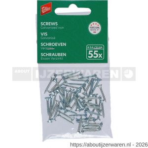 Ellen profiel schroef 2.6x16 mm set 55 stuks - W51010423 - afbeelding 1