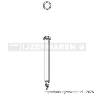 Ellen tochtstripnagel gegalvaniseerd 1.6x25 mm set 55 stuks - W51010343 - afbeelding 3