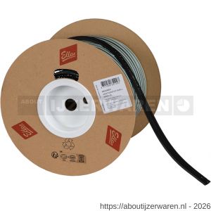 Ellen inbouwprofiel tochtband kunststof zelfklevend Weatherstrip Small kleine kier zwart 2x50 m - W51010223 - afbeelding 1