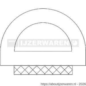 Ellen inbouwprofiel tochtband kunststof zelfklevend Weatherstrip Large grote kier wit 7.5 m - W51010414 - afbeelding 3