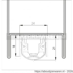 Ellen Matic valdorpel aluminium Ferro-S 2 53 cm - W51010376 - afbeelding 2