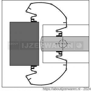 Ellen vingerbeschermingsprofiel kunststof FinProtect+ 120-120 wit 250 cm - W51010081 - afbeelding 2