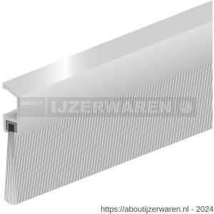 Ellen tochtprofiel dorpelprofiel met borstel aluminium IBS-220 cm - W51010104 - afbeelding 1