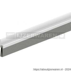 Ellen tochtprofiel dorpelprofiel met borstel aluminium IBS-39 100 cm - W51010109 - afbeelding 1