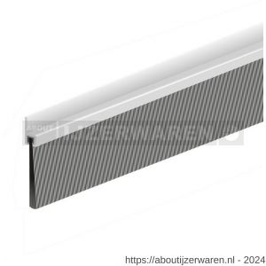 Ellen tochtprofiel opbouw met borstel aluminium IBS-60 300 cm - W51010117 - afbeelding 1