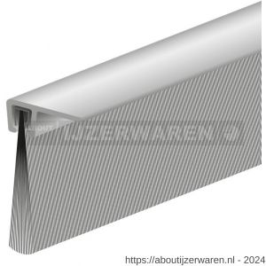 Ellen tochtprofiel dorpelprofiel met borstel aluminium IBS-90-32 100 cm - W51010126 - afbeelding 1