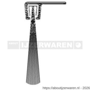 Ellen dorpel tochtprofiel met borstel aluminium IBS-90-32 100 cm - W51010126 - afbeelding 3