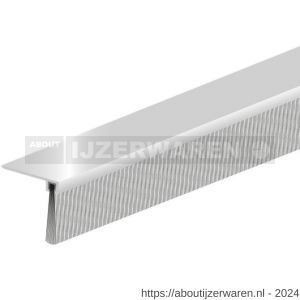 Ellen tochtprofiel dorpelprofiel met borstel aluminium IBS-90-36 300 cm - W51010129 - afbeelding 1