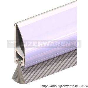 Ellen tochtprofiel dorpelprofiel met borstel aluminium 100 cm Inox De Luxe - W51010131 - afbeelding 1