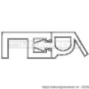 Ellen opbouw tochtprofiel kunststof PTS-WT 230 cm - W51010229 - afbeelding 2