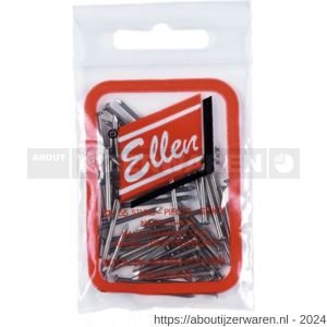 Ellen tochtstrip nagels RVS zakje 55 stuks - W51010002 - afbeelding 1