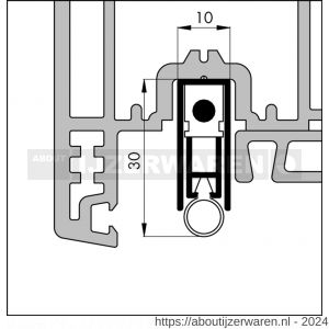 Ellen automatische valdorpel aluminium EM Ellen Matic 2K 83 cm - W51010141 - afbeelding 1