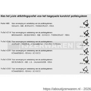 Ellen renovatieprofiel siliconen 4314 25 m - W51010019 - afbeelding 3