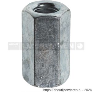 ASF zeskantverbindingsmoer M6 SW 10x30 mm RVS A2 - W40814490 - afbeelding 1