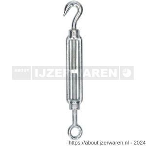 Herag spanwartel haak-oog 8x70 mm verzinkt - W40882455 - afbeelding 1