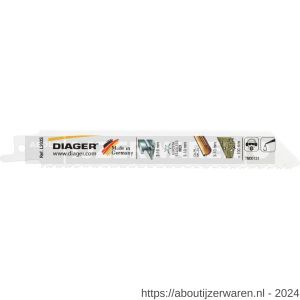 Diager reciprozaagblad hout nagels 100 mm-staal-aluminium 100 mm - W40878397 - afbeelding 1