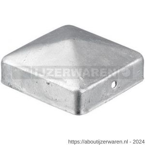 Herag paalornament pyramide 71x71 mm thermisch verzinkt - W40882509 - afbeelding 1