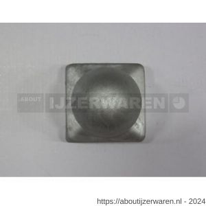 ASF paalkap met bol 71x71 mm staal thermisch verzinkt - W40824193 - afbeelding 2