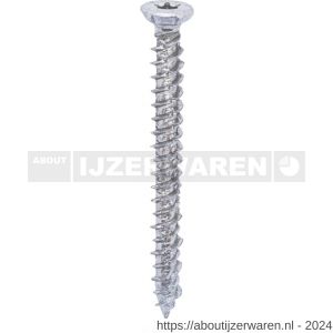 Steelies Ultimate beton-kozijnschroef 7,5x52 mm verzonken kop Torx T 30 verzinkt - W40860997 - afbeelding 1