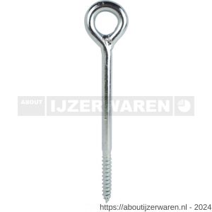 ASF schroefoog zwaar 12x160x24 mm houtdraad verzinkt gelast - W40824047 - afbeelding 1