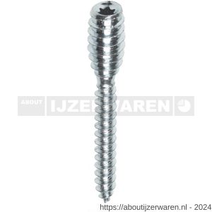 Woodies Ultimate verstelbare afstandschroef 6x120 mm Torx T 25 verzinkt - W40800022 - afbeelding 1