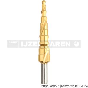 Diager HSS TIN stappenboor 4-12 mm - W40878105 - afbeelding 1