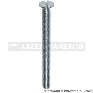 ASF metaalschroef DIN 963 M6x45 mm platverzonken kop RVS A4 - W40819182 - afbeelding 1