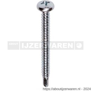 ASF boorschroef DIN 7504N 3,5x16 mm bolcilinderkop verzinkt vertand - W40823986 - afbeelding 1