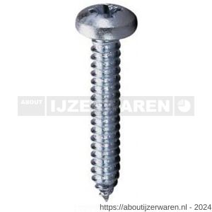 ASF plaatschroef DIN 7981C-Z 4.8x13 mm Pozidriv PZ 2 verzinkt - W40822973 - afbeelding 1