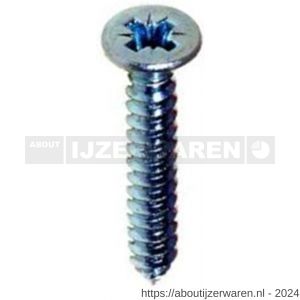 ASF plaatschroef DIN 7982C-Z 2.9x19 mm Pozidriv PZ 1 verzinkt - W40823170 - afbeelding 1