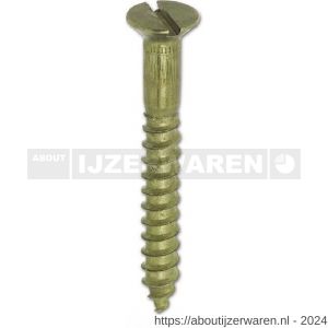 ASF houtschroef DIN 97 3.0x20 mm messing - W40815807 - afbeelding 1