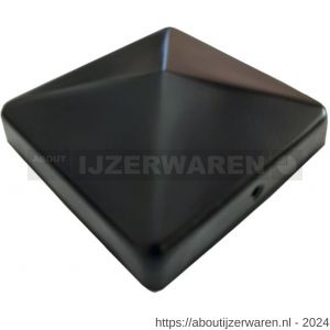 Herag paalornament pyramide 71x71 mm zwart - W40882510 - afbeelding 1