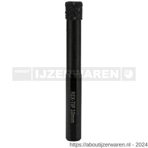 REX Granito diamantboorset droog met waxkoeling zeskant 5-6-8-10 mm - W40840070 - afbeelding 2