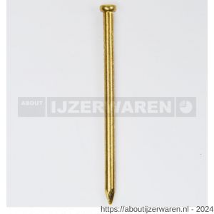 HJZ nagel 1.5x25 mm verloren kop messing 1 kg - W40870146 - afbeelding 1