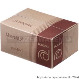 MacNails machinenagel 3.4x80 mm blank gewalst 5 kg - W40894551 - afbeelding 2